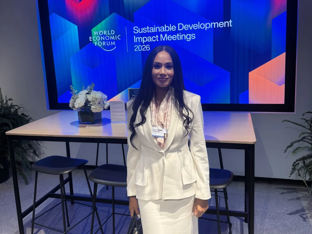 Temi Marcella Olatunde at the World Economic Forum Sustainable Development Impact Meetings 2026 in New York.